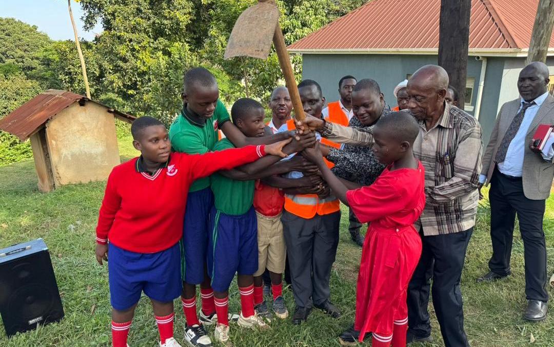 Ground Breaking Ceremony of a 2 Unit Staff House at Bunamwaya CU Primary School